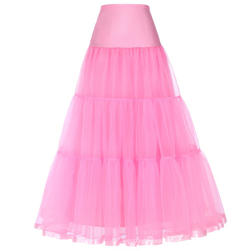 Grace Karin Women's Retro Crinoline Pink Underskirt Petticoat for Vintage Dress CL010421-5